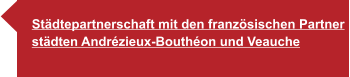 Städtepartnerschaft mit den französischen Partner städten Andrézieux-Bouthéon und Veauche